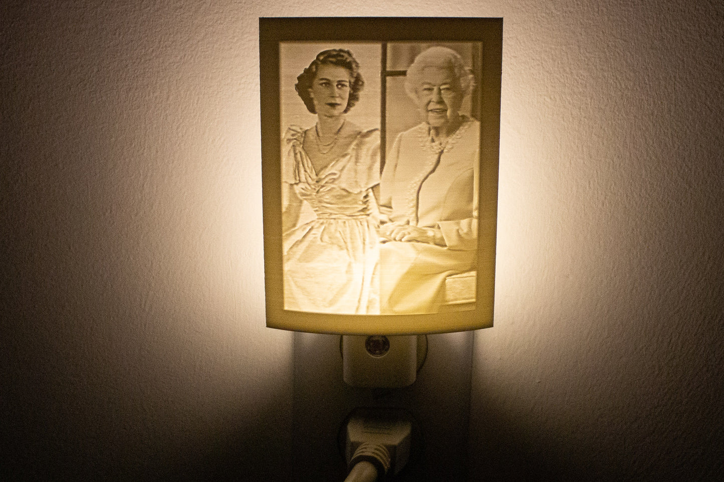 Queen Elizabeth Young & Aged NightyLight