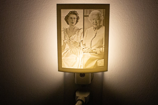 Queen Elizabeth Young & Aged NightyLight